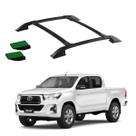 Bagageiro Teto Hilux 2018 2019 2020 2021 2022 Preto Colado