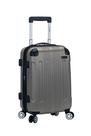 Bagagem de mão expansível Rockland London Hardside 20" prateada