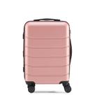 Bagagem de mão Zibbizo, capa rígida de 20 polegadas com fechadura TSA, rosa