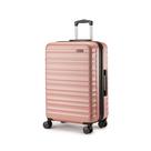 Bagagem despachada Amazon Basics Hardshell 66 cm com rodas em ouro rosa