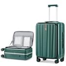 Bagagem Hanke PC Hard Shell de 26 polegadas com rodas verde escuro