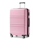 Bagagem Kono expansível de 71 cm em ABS com tampa giratória rosa Bagagem Kono expansível de 71 cm em ABS com tampa giratória rosa
