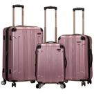 Bagagem Rockland London Hardside expansível com rosa giratório