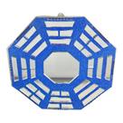 Baguá Feng Shui de Vidro Espelhado Azulado Octogonal 16 cm