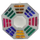 Baguá Feng Shui de Vidro Espelhado Prateado Octogonal 16 cm Baguá Feng Shui de Vidro Espelhado Prateado Octogonal 16 cm