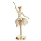 Bailarina amélie champanhe/dourado - 26cm