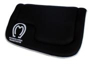 Baixeiro De Neoprene Preto com Branco Fitado Branco Para Montaria Oferta