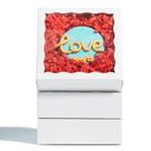 Bakery Boxes RomanticBaking, pacote com 40 corações com janela, 12,7 x 12,7 x 3 cm
