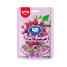 Bala 4D Fruit Gummy de Uva Burst Amos - 65g