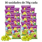 Bala Bolix Conjunto com 16 pacotes de 70g UVA VERDE Ácida Azedinha