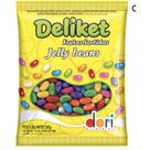 Bala de Goma Jujuba Jelly Beans Deliket Frutas 500g