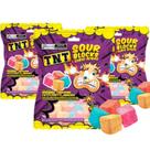 Bala de Goma TNT Sour Blocks Cubos Ácidos contendo 3 Unidades 70g