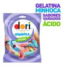 Bala Gelatina Minhoca Ou Tijolo Recheado Dori - Ácida 60g