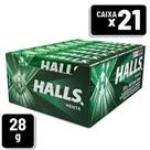 Bala Halls Menta Envelope 28g Caixa c 21 un