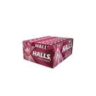 Bala Halls sabor Cereja - Display com 21 unidades de 28G