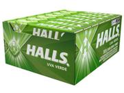 Bala Halls Uva Verde 28g Display 21 Unidades