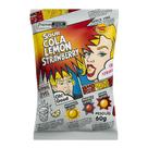 Bala happy time azeda mix cola lemon strawberry 60g