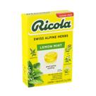 Bala Lemon Mint sem Açúcar Ricola 27.5