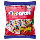 Bala Mastigável de Frutas Sortidas Florestal 500g 100un Sabor Abacaxi, Banana, Framboesa e Morango