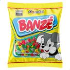 Bala Mastigável Frutas Morango Abacaxi e Menta Banzé Florestal Pacote 500g com 100 un