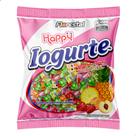 Bala Mastigável Yogurte sabor Frutas Morango Abacaxi e Pêssego 500g 100 un Florestal