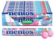 Bala Mentos Sabor Yogurte Morango Display 16x37,5g