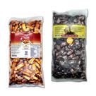 Bala toffee diet caramelo de leite e chocolate 2kg hue - kit 2 unidades