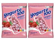 Bala Yogurte 100 Morango Dori 400g - 2 Pacotes
