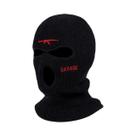 Balaclava De Inverno Quente Com 3 Furos, Máscara Facial Completa Para Esqui, Design De Arma, Gorro Balaclava De Inverno Quente Com 3 Furos, Máscara Facial Completa Para Esqui, Design De Arma, Gorro
