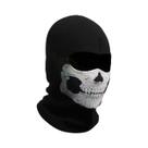 Balaclava De Motocicleta Com Estampa De Caveira, Corta-Vento, Forro Para Capacete, Protetor De