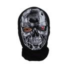 Balaclava De Rosto Inteiro 100% Algodão Com Estampa De Caveira, Máscara Para Ciclismo E Esqui, Gorro