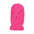 Balaclava Masculina De Lã Quente Para Inverno, Corta-Vento, Com 3 Furos, Máscara De Esqui E Bordado
