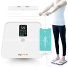 Balança Bioimpedância Smart Display VA 8 Sensores WF04 Balança Digital Corporal Banheiro Fitdays