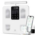 Balança de Composição Corporal Arboleaf 8 Eletrodos Bluetooth Branca