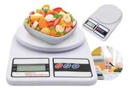 Balança De Cozinha Dietas aúde e nutrição Display Digital Medidas Prática Ate 10kg