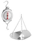 Balança de peso QWORK, tela grande de 50 kg com colher e corrente