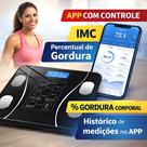 Balança Digital Bioimpedância 8 Sensores Bluetooth 140 Kg