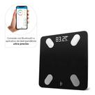 Balança Digital Bioimpedância App Bluetooth 180 Kg Dellamed Cor Preta