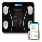 Balança Digital Bioimpedância com cálculo de IMC rápido.