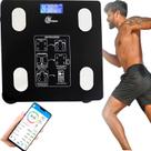 Balança Digital Bioimpedância Peso Corporal App Smart Banheiro Vidro 140Kg