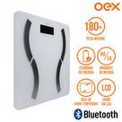 Balança Digital Bluetooth Visor LCD Até 180Kg - Oex