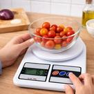 Balança Digital Cozinha 10kg Precisão Gramas Função Tara Pesar Alimentos Visor Display