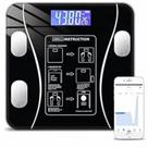 Balança Digital de Bioimpedância Premium Até 180 Kg Smart Vidro Temperado Bluetooth com Aplicativo App Saúde para IMC Gordura Corporal Massa Muscular