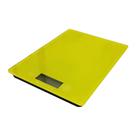 Balança Digital de Cozinha de Alta Precisão C/ Visor LCD e Desligamento Automático 8Kg Amarela