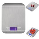 Balança Digital em Inox Para Cozinha e suplementos 5 Kg Super Moderna FITNESS