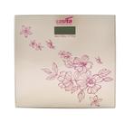 Balança digital vidro temperado para banheiro quadrada 180 kg estampa floral