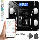 Balança Premium Saúde Fitness App Bluetooth Vidro Preto Original