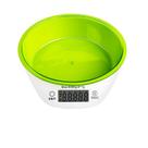 Balanças digitais de tigela com capacidade de 5 kg com display LCD - verde Balanças digitais de tigela com capacidade de 5 kg com display LCD - verde