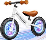 Balance Bike SANMERSEN com Iluminação Colorida - Para Crianças de 2 a 5 Anos Balance Bike SANMERSEN com Iluminação Colorida - Para Crianças de 2 a 5 Anos
