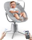 Balanço Elétrico para Bebê Zoicay 3 Modos 5 Velocidades com Bluetooth